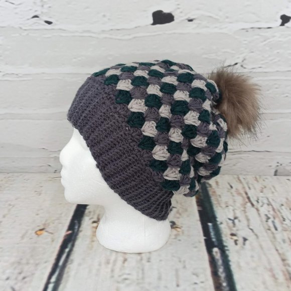 Duncan Street Designs Matheson Hand Crocheted Beanie Hat - Picture 4 of 7